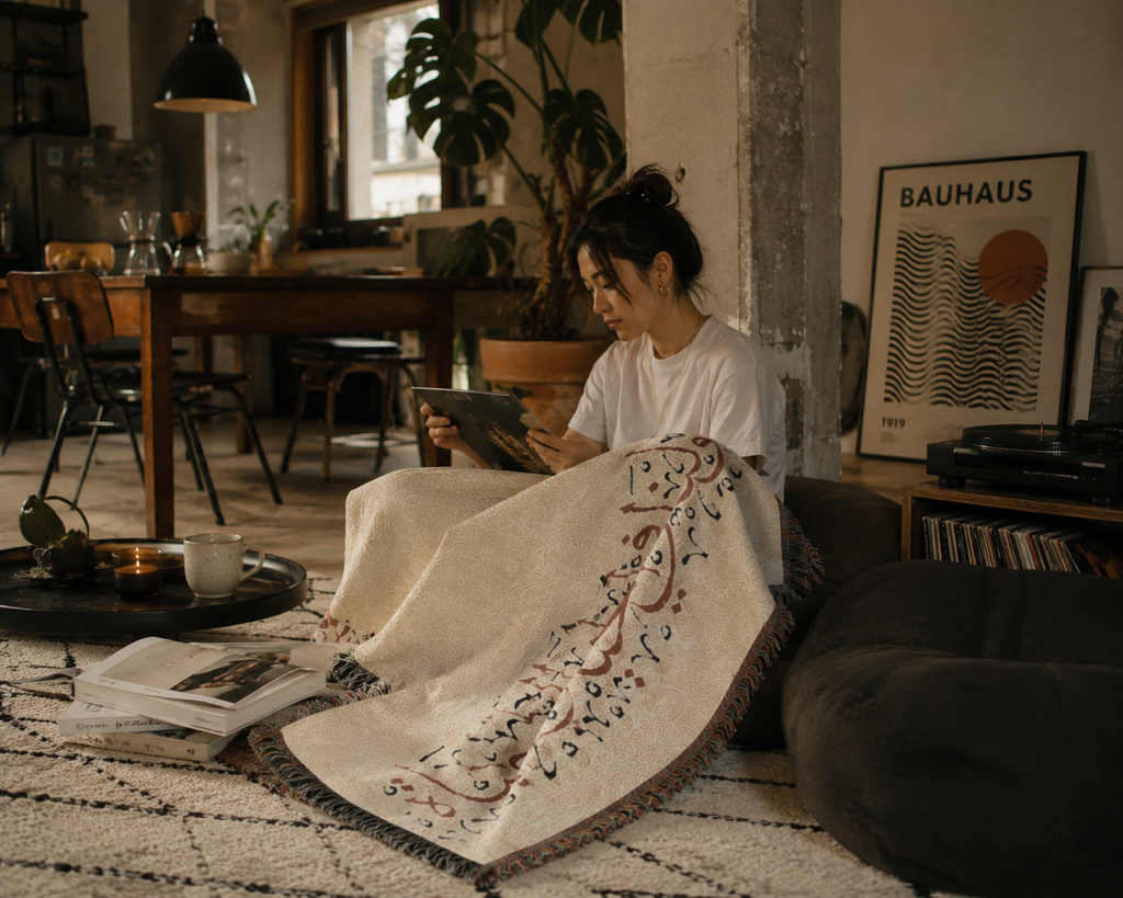 MADSHAD: KHAYAL | لنا في الخيال حياة – Woven Blanket